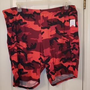 Camo biker shorts size 3X